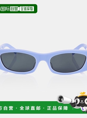 1h可退 香港直邮潮奢 Celine 思琳 女士 矩形太阳眼镜 blue蓝色