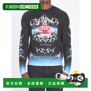 1h可退 香港直邮Casablanca 男士 BLADES 印花毛衣 AW25KW116601