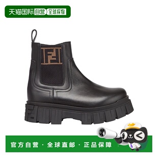 香港直邮FENDI 黑色 男童童靴 SS2024 圆 JMR459A379F0PMM 1h可退