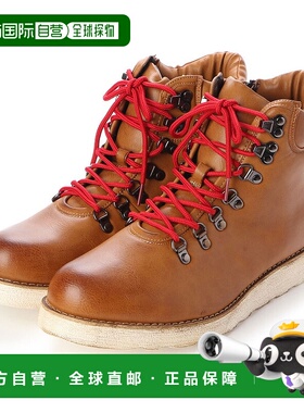 【日本直邮】Gino Zeeno 男靴 工作靴 山地靴 拉链+2.5cmUP 鞋垫