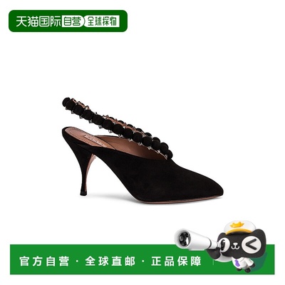 1h可退 香港直邮Alaia 女士 Bombe 迷你踝带浅口鞋 AA3E033CK128