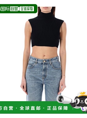 香港直邮CHLOÉ 女士衬衫 C24UMH04520001 SS2024 灰色 短款背心