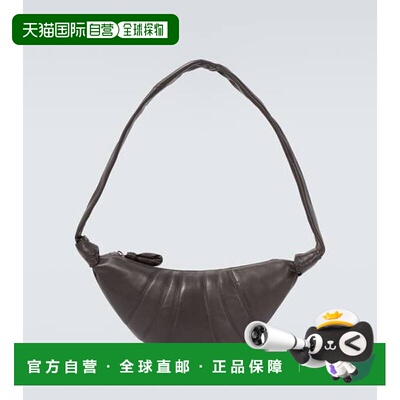 香港直邮Lemaire 男士 牛角包形小号皮革肩包 brown棕色 舒适时尚