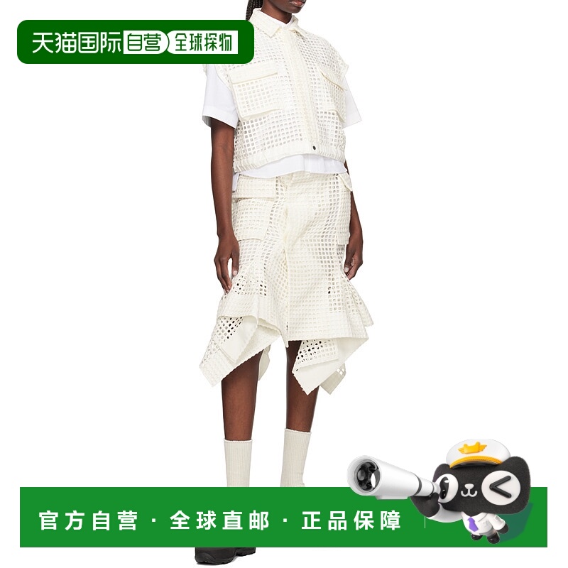 香港直邮Sacai 网眼设计半身裙 2407153高端显瘦时尚减龄百搭舒适