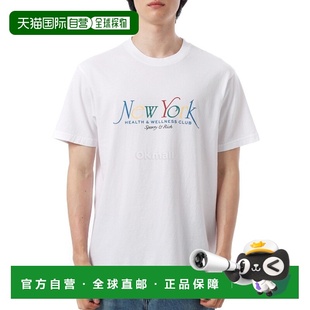 T恤 白色 红宝石色 巴 韩国直邮Sporty&Rich 阿尔卑斯色