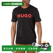 hugo 黑色 bossHugo男式 自营 沉闷短袖 圆领T恤 红色 美国奥