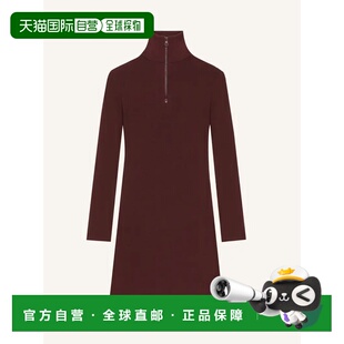 1h可退 香港直邮Courreges 女士 拉鍊高領連身裙 325MRO691FI0071