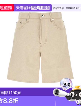 1h可退 香港直邮Burberry 巴宝莉 男士 沙色棉质百慕大短裤 81055