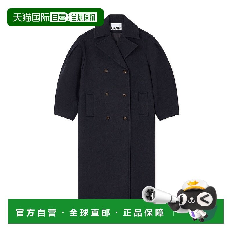 香港直邮GANNI 女士外套 W0802683 AW2025 蓝色 Midnight blue wo