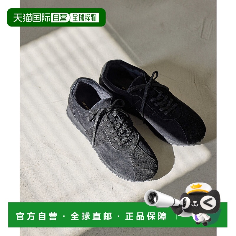 1h可退 日本直邮studio CLIP 女士 轻便防水仿麂皮运动鞋 黑棕贝