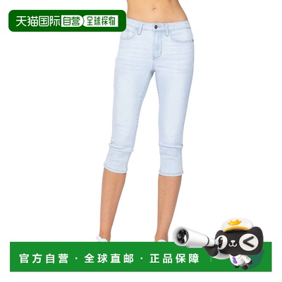 自营 judy blueMid-Rise Capri In Light Wash - light wash 美国