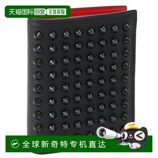 Louboutin PAROS 日本直邮Christian Wallet 铆钉对折钱包