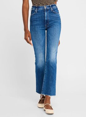 美国直邮MOTHER The Hustler 磨边九分牛仔裤