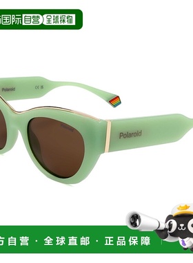 自营 polaroid宝丽来女式50mm绿色偏光太阳镜PLD619-s-X-1ED-50-