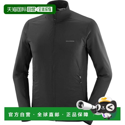 日本直邮SALOMON 男士全拉链抓绒 ESSENTIAL LIGHTWARM HYBRID 全
