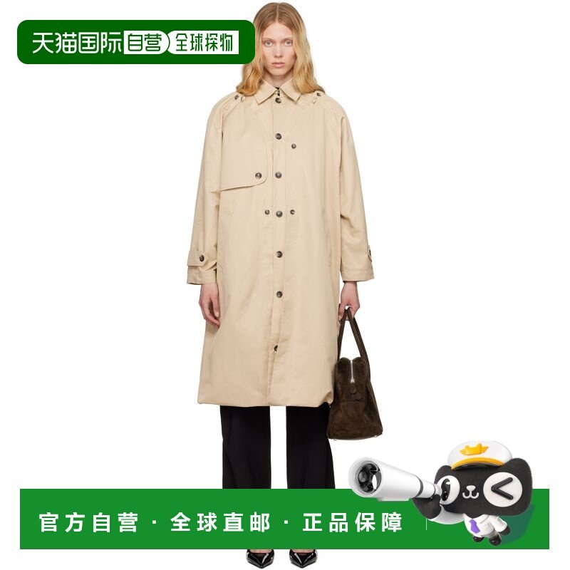 香港直邮潮奢 rokh 女士 驼色 Balloon Shape Buttoned 风衣 R8CA