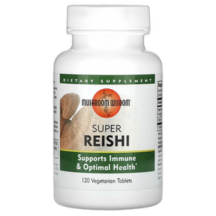 香港直邮Mushroom Wisdom,菌菇智慧，级灵芝片，120素食片