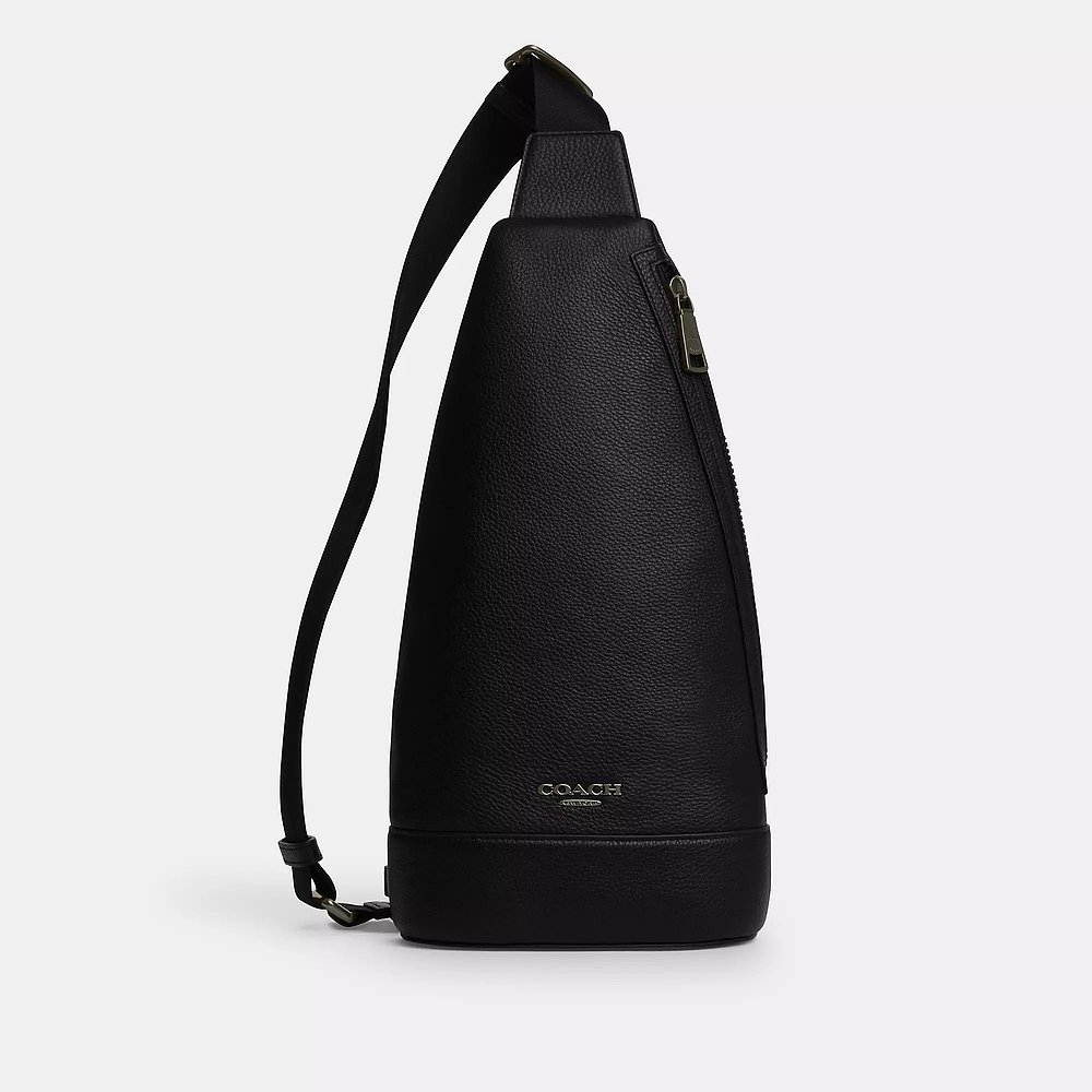 【美国奥莱】直发 Coach Outlet Dominic 单肩包 - 青铜色/黑色