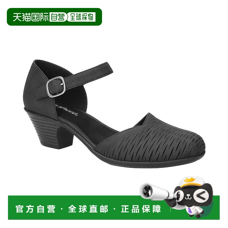 1小时内可退 【美国直邮】easy street 女士 凉鞋粗跟外穿休闲 百