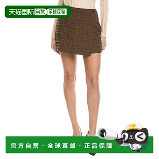 自营NANUSHKA Fede Fitted Mini Skort - brown 美国奥莱直发