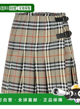 香港直邮BURBERRY 女士半身裙 8113042C3142 AW2025 灰色 Embroid