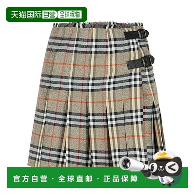香港直邮BURBERRY 女士半身裙 8113042C3142 AW2025 灰色 Embroid