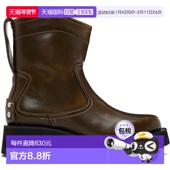 香港直邮GANNI 踝靴 甘尼 卡其色 1h可退 Oleatex 女士 Low S3024