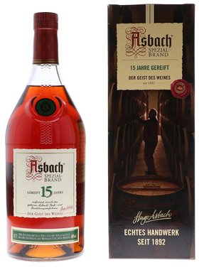 欧洲直邮Asbach白兰地700ml原汁多重工序绿色纯净包装精美留香