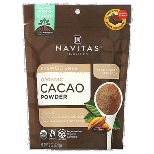 香港直发Navitas Organics有机可可粉植物萃取精华营养健康227g