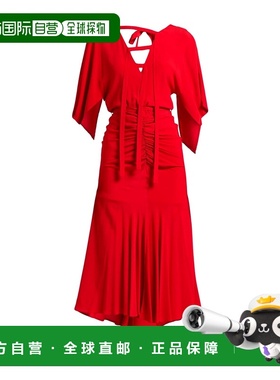 香港直邮Pinko 品高 女士 长款连衣裙 red红色 舒适时尚