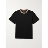 Burberry 巴宝莉 潮奢 男士 格紋裝飾圓領 卹 8110101