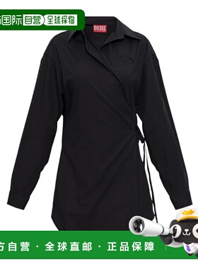 1h可退 香港直邮Diesel 迪赛 女士 黑色连衣裙 A200630EPCL