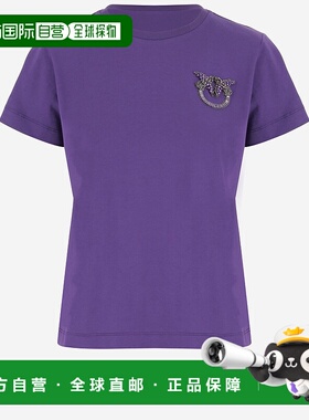 香港直邮PINKO 女士T恤  103320A2RNW79 AW2025紫色短袖