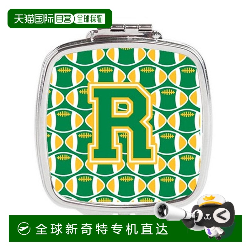 自营Carolines Treasures CJ1069-RSCM字母 R足球绿色和金色紧