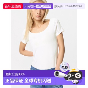 日潮跑腿UNIQLO优衣库 女款Airism文胸T恤短袖 00 WHITE XS 47700