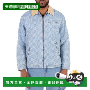 自营 GCDS Monogram牛仔Harrington夹克-浅蓝色 美国奥莱直发外套