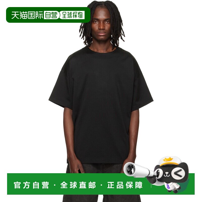 1h可退 香港直邮essentials fear of god 男士 黑色 Clean Neck T