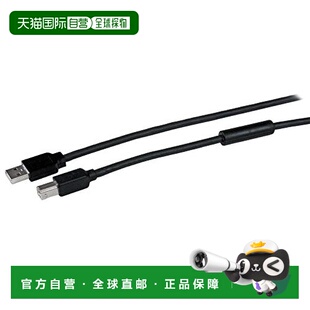【日本直邮】StarTech.com USB2.0数据延长线TypeA+B 15m黑色