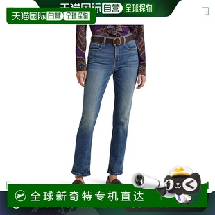 牛仔裤 lauren 女士 直筒铆钉 女装 美国直邮 ralph