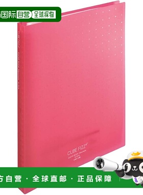 【日本直邮】Richt Love 透明书本可互换 A4 30 孔 30 口袋粉色 N