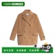 Double 香港直邮GANNI breas AW2025 棕色 女士大衣 W08766869399