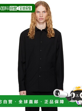 1h可退 香港直邮The Row 男士 黑色 Beto 衬衫 283W1842 black黑
