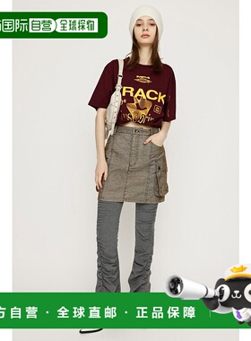 日本直邮SLY GATHER FLARE CUT长裤 [SL3994EW23202] 茶灰色