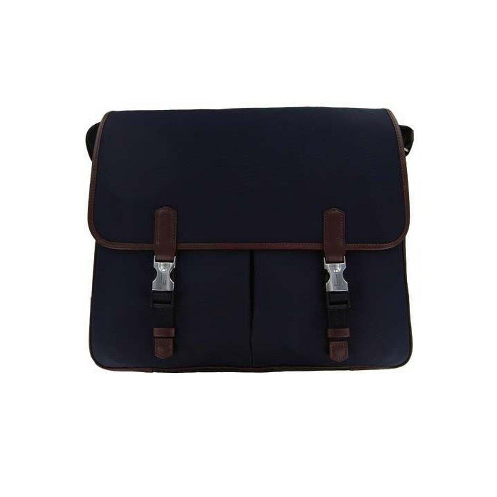 Dunhill 深蓝色翻盖单肩包 L3WG65N