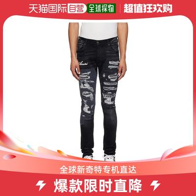 香港直邮潮奢 AMIRI 男士黑色 Artisanal 牛仔裤