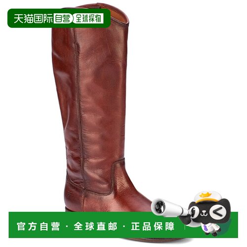 自营Frye Melissa Button 2宽小腿皮靴-棕色 美国奥莱直发