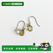 1h可退 日本直邮cui cui天然柠檬水晶铂金钩针耳环666079cuicui