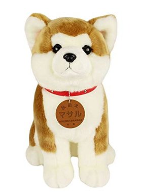 Cute 玩偶 D0015 秋田犬Masaru 坐L