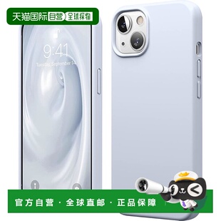 【日本直邮】elago iPhone13 SILICONE耐冲击保护壳 浅蓝手机壳