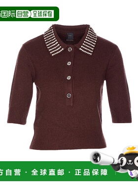 香港直邮PINKO 女士针织毛衣 105745A2S4L99 AW2025 深棕色 'Emil